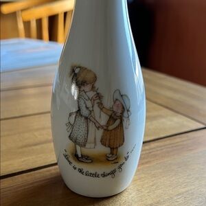 Holly Hobbie 7” porcelain bud vase